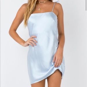 Princess Polly silk blue dress